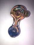 4.5" Gold Fume Spoon w/ Frit Mouthpiece