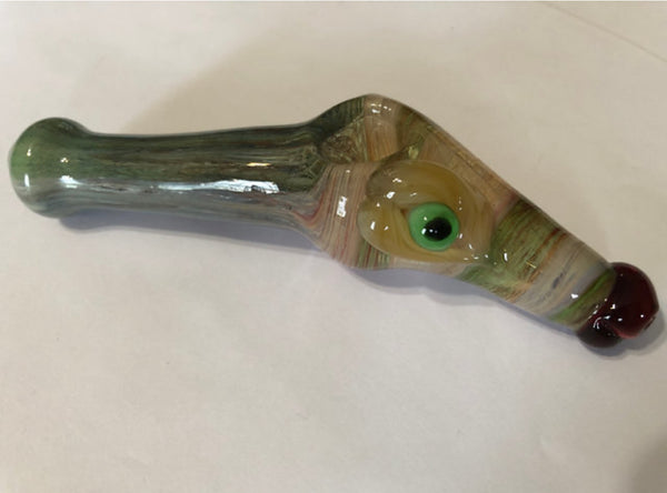 Artsy Cow Face Pipe, 6 inch