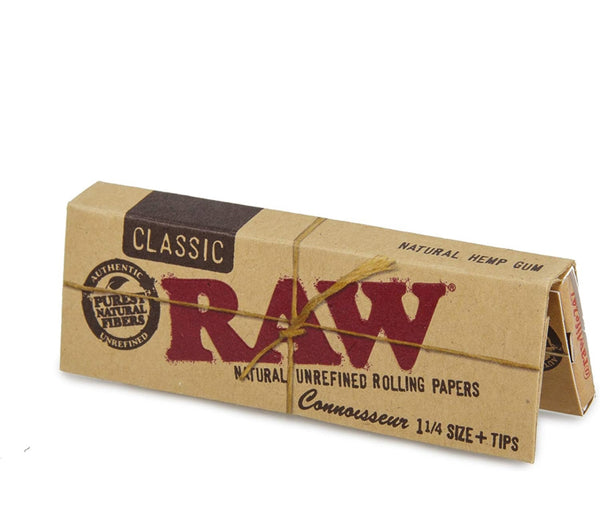 Raw Connoisseur Classic 1 1/4 Papers w/ Tips