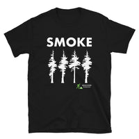 Smoke Trees Short-Sleeve Unisex T-Shirt White Print