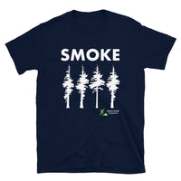 Smoke Trees Short-Sleeve Unisex T-Shirt White Print