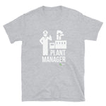 Plant Manager White Print Short-Sleeve Unisex T-Shirt