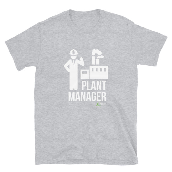 Plant Manager White Print Short-Sleeve Unisex T-Shirt