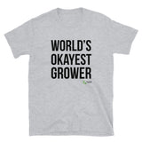 World's Okayest Grower Dark Print Short-Sleeve Unisex T-Shirt