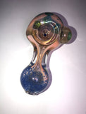 4.5" Gold Fume Spoon w/ Frit Mouthpiece