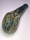 5.5 Inch Hammer Style Double Glass w/ Gold & Silver Fume