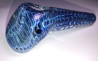 5.5 Inch Hammer Style Double Glass w/ Gold & Silver Fume