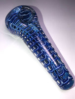 5.5 Inch Hammer Style Double Glass w/ Gold & Silver Fume