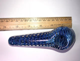 5.5 Inch Hammer Style Double Glass w/ Gold & Silver Fume