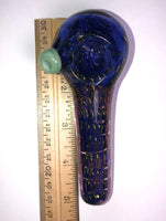 Double Blown Heavy Fumed 4.5" Spoon w/ Slime Carb