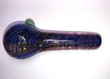 Double Blown Heavy Fumed 4.5" Spoon w/ Slime Carb