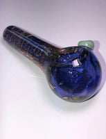 Double Blown Heavy Fumed 4.5" Spoon w/ Slime Carb