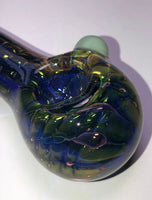 Double Blown Heavy Fumed 4.5" Spoon w/ Slime Carb