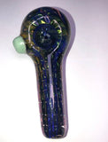 Double Blown Heavy Fumed 4.5" Spoon w/ Slime Carb