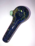 Double Blown Heavy Fumed 4.5" Spoon w/ Slime Carb