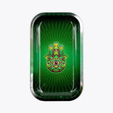 Hamsa Green Rollin' Tray, Medium