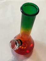 Rasta Colors 6" Bong w/ Glass Bowl