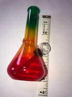 Rasta Colors 6" Bong w/ Glass Bowl