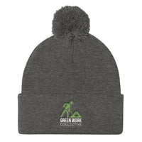 Green Work Collective Logo Pom Pom Knit Cap