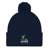 Green Work Collective Logo Pom Pom Knit Cap