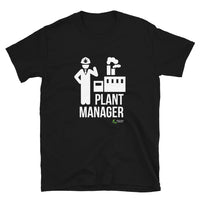 Plant Manager White Print Short-Sleeve Unisex T-Shirt