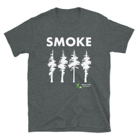 Smoke Trees Short-Sleeve Unisex T-Shirt White Print