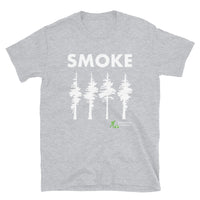 Smoke Trees Short-Sleeve Unisex T-Shirt White Print